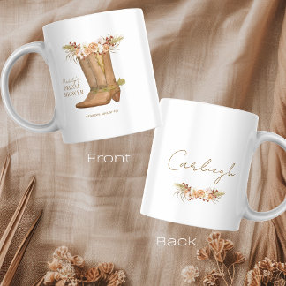 Café Caneca de Favor de Chá de Noiva de Bota de Cowgirl