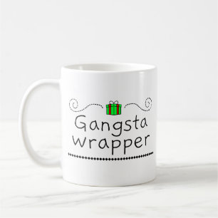 Café Caneca de Férias com Envoltório de Gângster