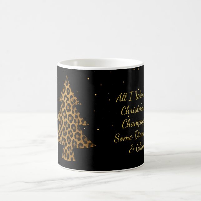 Café Caneca de Férias da Árvore de Leopardo Chic (Centro)