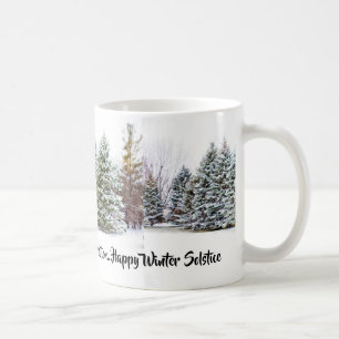 Café Caneca de Férias de Inverno / Feliz Solstício
