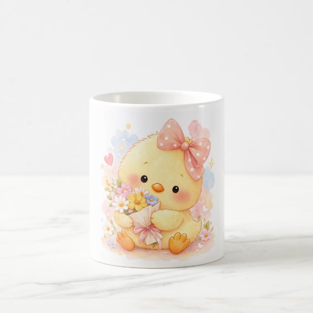 Café Caneca de Flor de Franguinho Fofo (Centro)