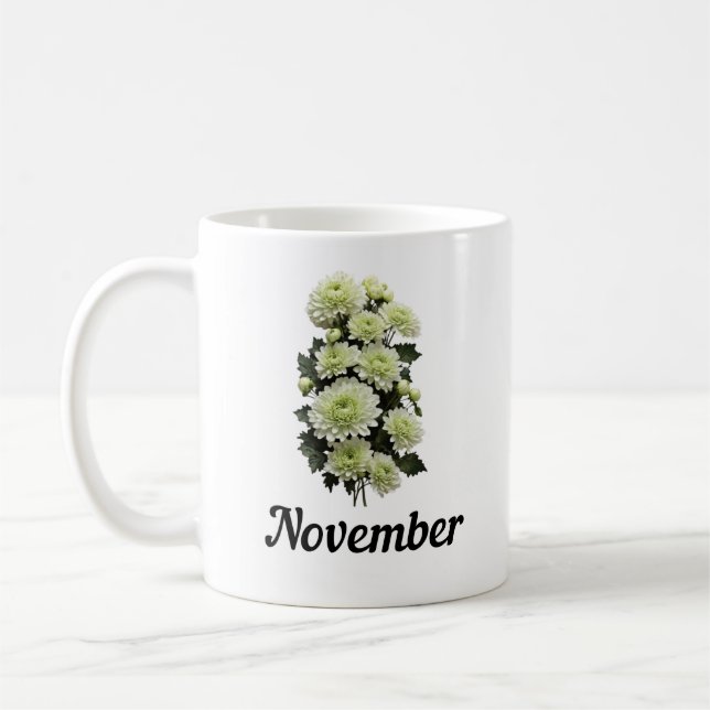 Café Caneca de Flor de Nascimento de Novembro, Caneca d (Esquerda)