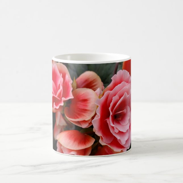 Café Caneca de flor rosa (Centro)
