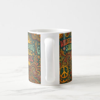 Café Caneca de Flor Silvestre Vintage