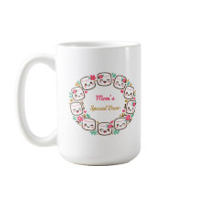 Caneca de Floral Coroa Especial da Mamãe Dia das M