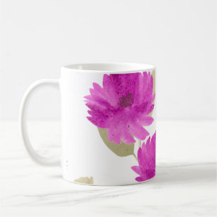 Café Caneca de Flores Rosa Bonitas