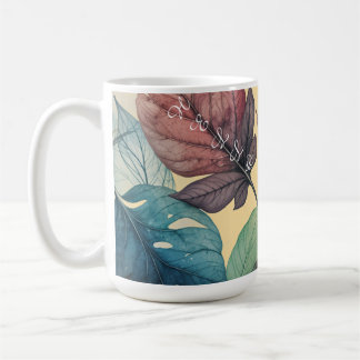 Café Caneca de folhas de outono
