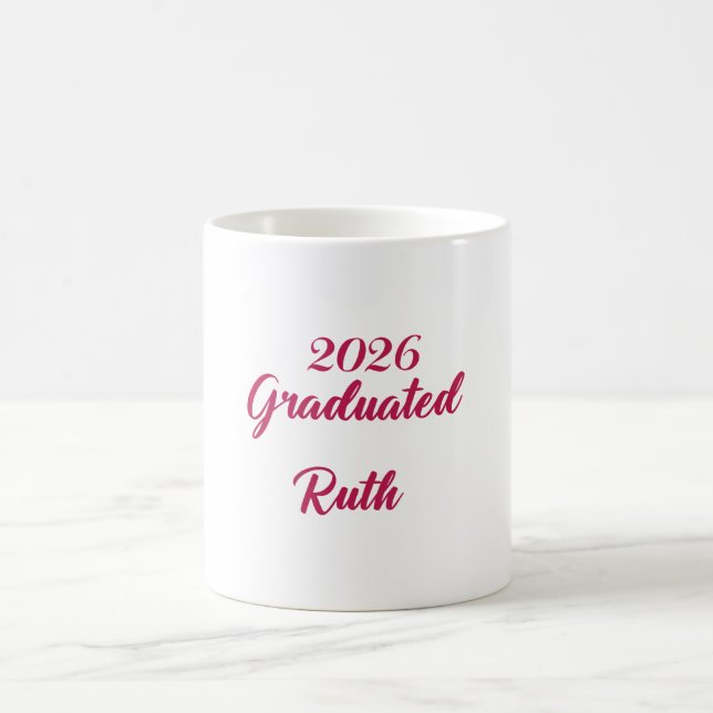 Café Caneca de formatura de 2026 | Caneca com nome pers (Centro)