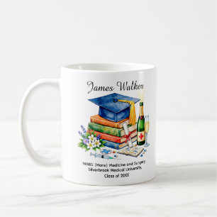 Café Caneca de Formatura de Conquista de Graduado em Me
