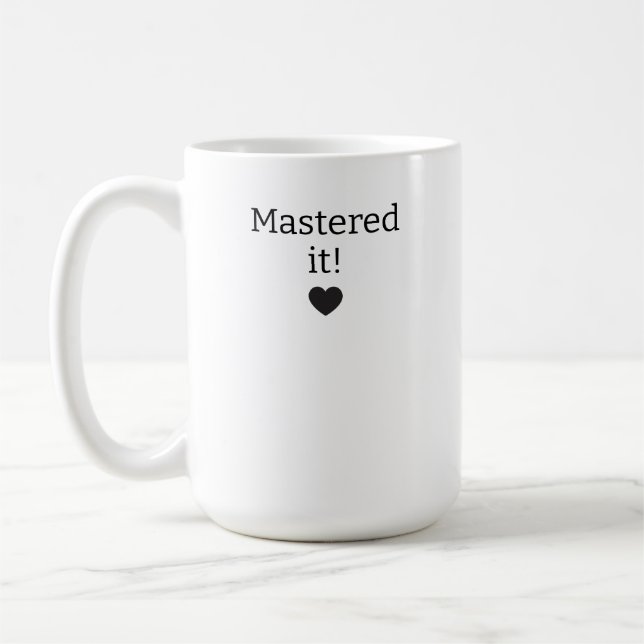 Café Caneca de Formatura Personalizada, Conquistou 2026 (Esquerda)