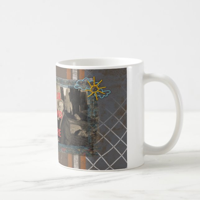 Café Caneca de Foto com Moldura de Viagem Mundial (Direita)