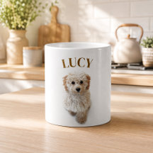 Caneca de Foto de Cachorro Personalizada – Com Seu