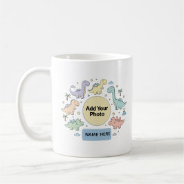 Café Caneca de Foto de Dinossauro Personalizada para Cr