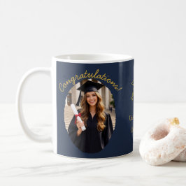 Café Caneca de Foto de Formatura Personalizada Parabéns
