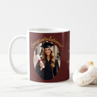 Café Caneca de Foto de Formatura Personalizada Parabéns