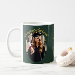 Café Caneca de Foto de Formatura Personalizada Parabéns