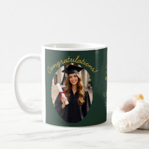 Café Caneca de Foto de Formatura Personalizada Parabéns