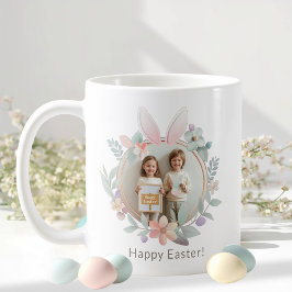 Café Caneca de Foto de Páscoa em Pastel Elegante | Mold