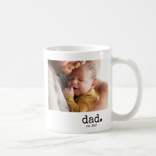 Café Caneca de Foto do Papai Moderno Estabelecido