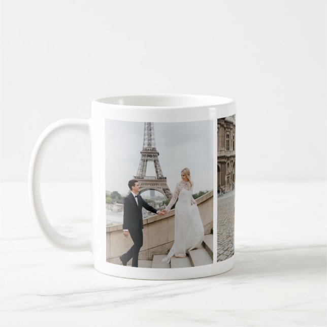 Café Caneca de Foto em Lua de Honeymoon, Torre Eiffel P (Esquerda)