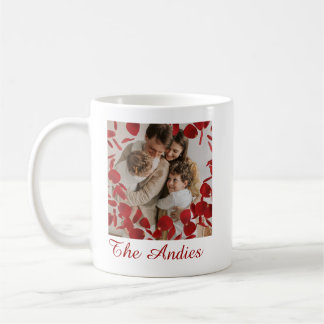Café Caneca de Foto Família Nome Unida