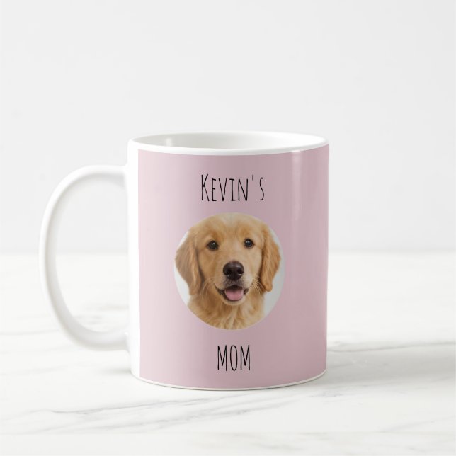 Café Caneca de Foto Personalizada da Mãe do Cachorro |  (Esquerda)