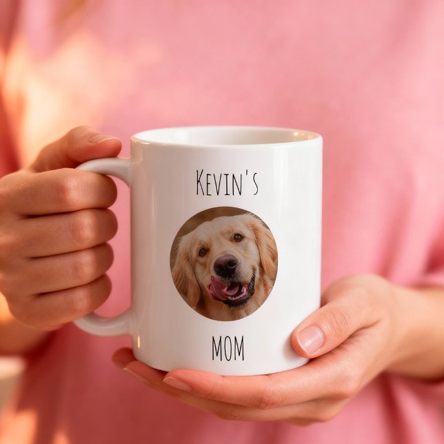 Café Caneca de Foto Personalizada da Mãe do Cachorro |  (Criador carregado)