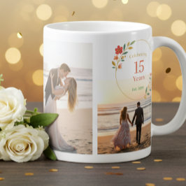 Café Caneca de Foto Personalizada de Aniversário de 15