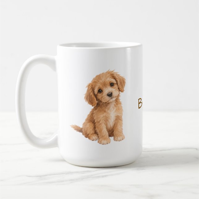 Café Caneca de Foto Personalizada de Cachorro | Ideia d (Esquerda)