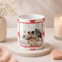 Caneca de Foto Personalizada do Dia dos Namorados 