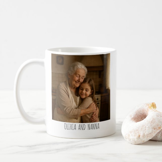 Café Caneca de Foto Personalizada – “Melhor Avó de Semp (Com Donut)
