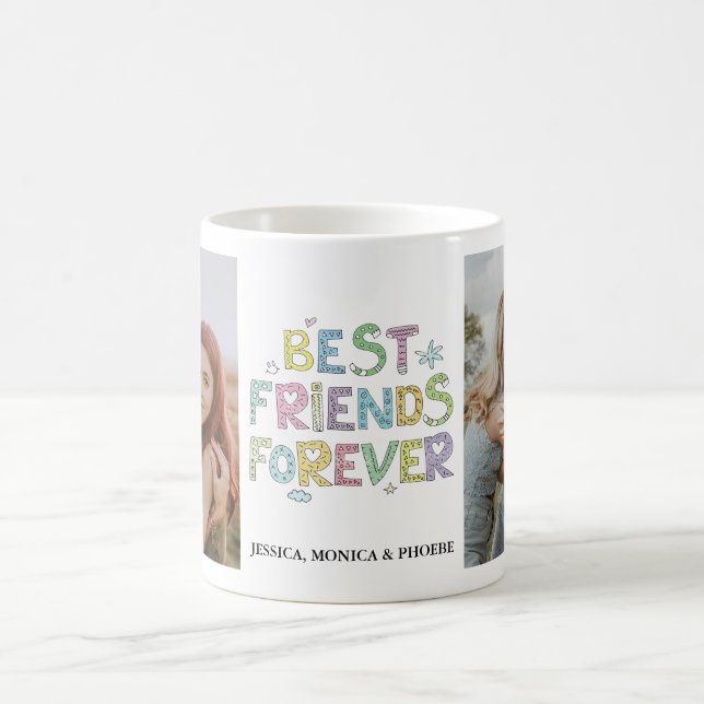 Café Caneca de Foto Personalizada Melhores Amigos Para  (Centro)