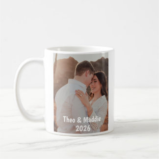 Café Caneca de Foto Personalizada para Casal com Nomes 