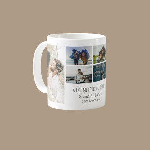 Café Caneca de Foto Personalizada 'Tudo de Mim Ama Tudo
