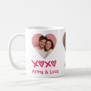 Café Caneca de Foto Personalizada XOXO Dia dos Namorado