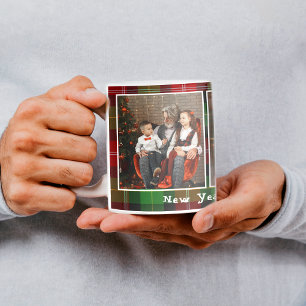 Café Caneca de fotos de xadrez de Natal