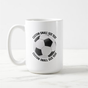Café Caneca de Futebol Personalizada de 450ml Tamanho P