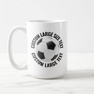 Café Caneca de Futebol Personalizada Tamanho Grande 443