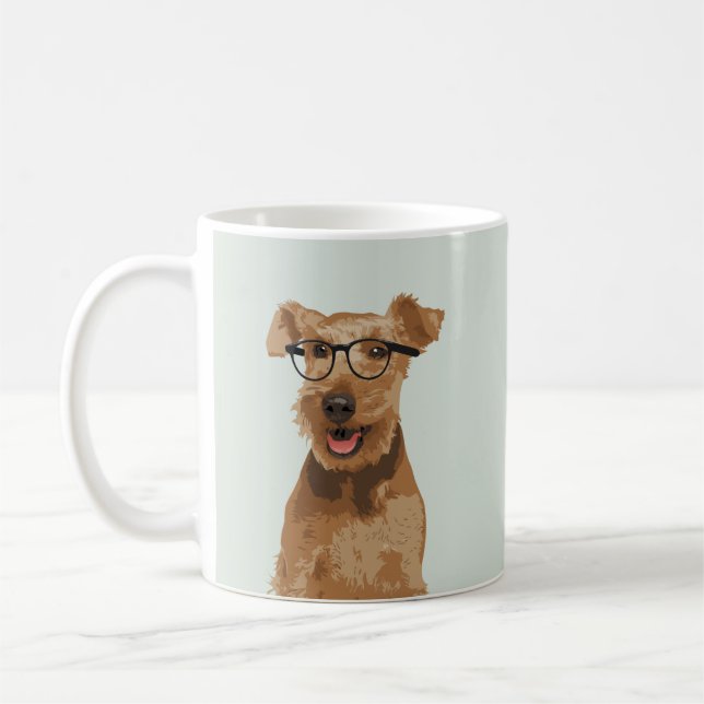 Café Caneca de galês Terrier do hipster para amantes do (Esquerda)