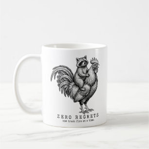 Café Caneca de Galo Mapache Divertida Presente Sarcásti