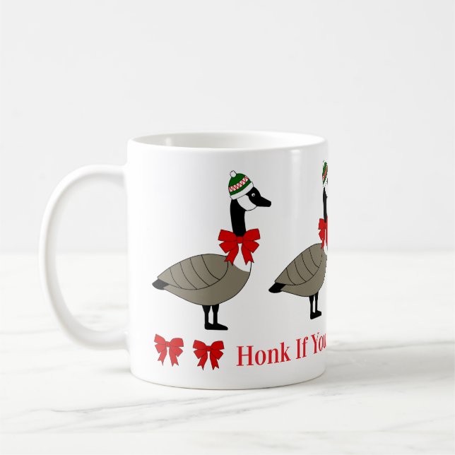 Café Caneca de Gansos Canadenses de Natal (Esquerda)