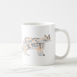 Café Caneca de Gato Calico Palavra Mundial