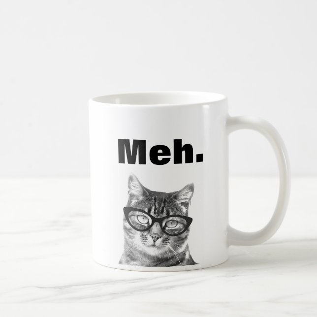 Café Caneca de gato citação de apatia engraçada meme (Direita)