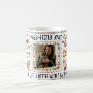 Café Caneca de Gato com Foto Personalizada - Presente p