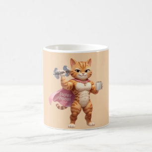 Café Caneca de Gato de Academia Super Mãe – Presente Di