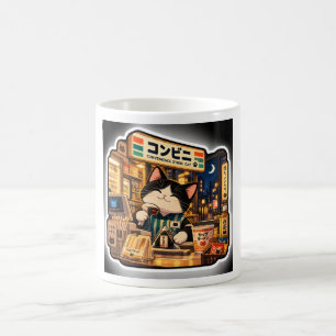 Café Caneca de Gato de Loja de Conveniência   Conveni J
