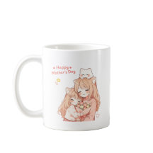Caneca de Gato do Dia das Mães