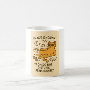 Café Caneca de gato engraçado