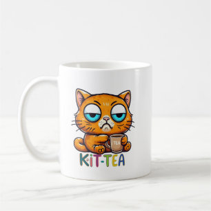 Café Caneca de Gato Engraçado Kit Tea Humor Presente