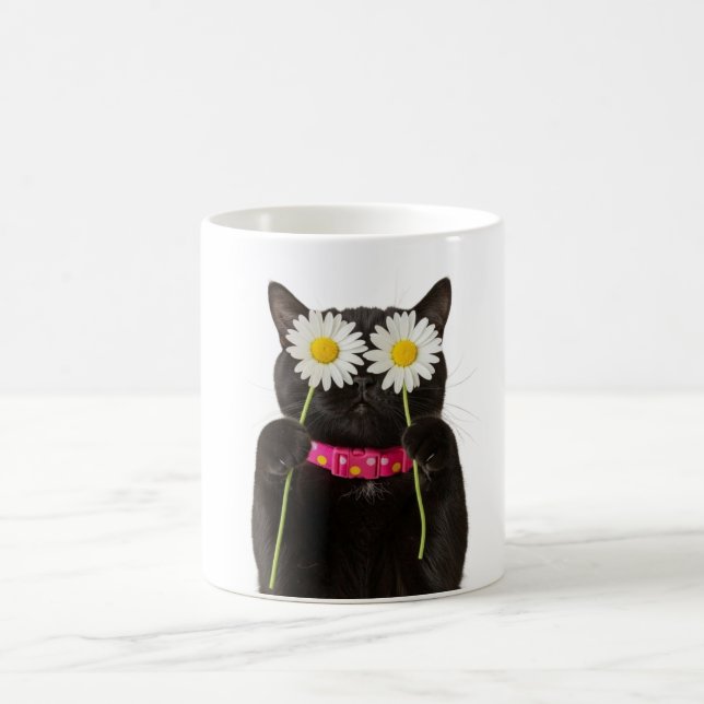 Café Caneca de Gato Floral Sonhador (Centro)
